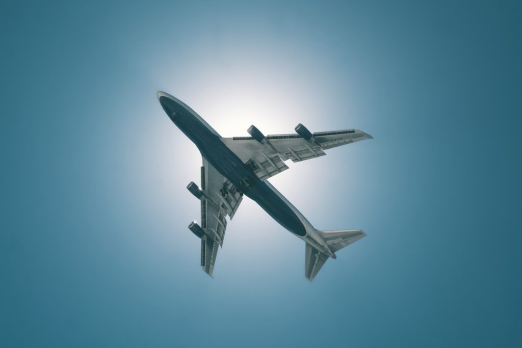 Airplane Approaching JFK Airport over Rockaway Beach Eclipsing the Sun, May 2018.
